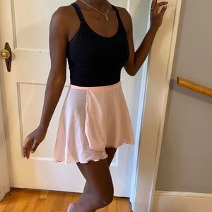 Light pink ballet skirt.